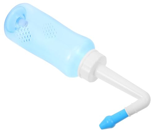 ANDRESLAD Bouteille de Lavage Nasal Manuelle pour Irrigation Sinus Portable Nettoyeur de Nez pour Adultes et Garçon Fille Kit de Rinçage Nasal Complet