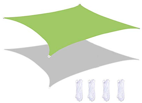 Baldacchino parasole impermeabile per esterni, protezione UV al 95%, vela resistente, per giardino, patio, prato, verde, 4 x 6 m, resistente alle intemperie, soluzione ombreggiante per esterni
