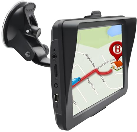 GPS 7 2025 pour Voiture, Camion & Camping-Car – Cartes Europe Gratuites, Alerte de Vitesse, Poi & Voix Française