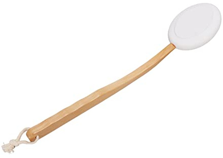 Generic Frotador de Espalda con Largo, Aplicador de Loción y Limpieza Eficaz para Hombres y Mujeres, Cepillo de Madera EVA para Frotar la Espalda la Ducha para el Spa en el Hogar