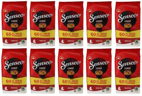 SENSEO CORSE - LOT DE 600 DOSETTES (10 SACHETS DE 60 DOSETTES) - Le conditionnement peut varier