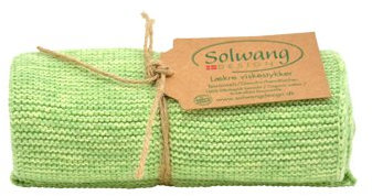 Solwang Handtuch Organisch Grün Meliert Baumwolle gestrickt Geschirrtuch Küchentuch
