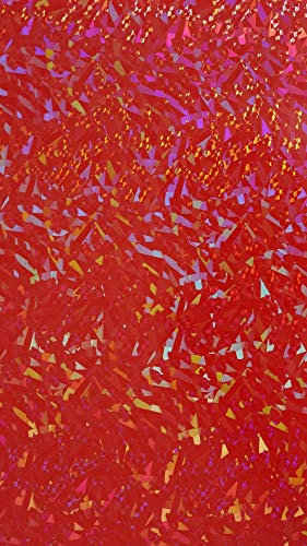 Wachsverzierfolien kristall Anzahl 1 Stück, Größe 225 x 90 mm, Farbe Rot