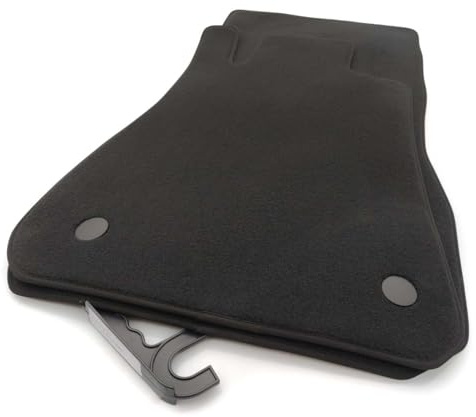 Fußmatten passend für Mercedes SL R231 Velours Autoteppich Premium Original Qualität Automatten 2-teilig Schwarz - Nubukleder - Antirutsch