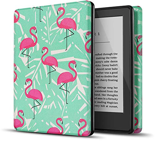 TNP Hülle für Kindle 10. Generation 2019 J9G29R, Schutzhülle Case für Amazon Kindle eReader 6-Zoll, mit Auto Einschlafen/Aufwachen Funktion, Ultradünne Cover für eBook Reader, Flamingo
