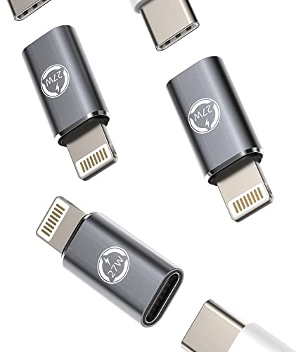 27W Fast Charger Adapter(3Pack)USB C Female to Lightning Male Converter Type-c Port Charge Cord Connector Charging Data Sync Cable for Apple Iphone 11 12 13 14 Pro Max Mini Xs Se 7 8 X Xr Plus IpadAir