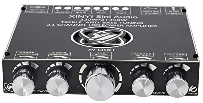 HOOCI TPA3251 2 * 220W + 350W Carte amplificateur de Puissance Bluetooth 2.1 Ch Classe D Caisson de Basses théâtre Audio stéréo égaliseur USB Carte Son ampli