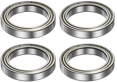 QUARKZMAN 4Stk 6806ZZ Kugellager Rillenkugellager Bearing Tief Rillenkugel Lager 30mm Bohrung 42mm AD 7mm Dick Chrom Stahl Doppel Abgeschirmt Lager für Motoren Pumpen Förderer