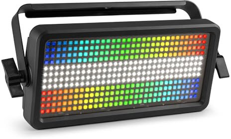 BeamZ BS384 - LED Stroboskop Blitzer, Blinder Wash Kombi mit RGBW LEDs – 3-in-1 LED Lichteffekt, DJ Licht mit Fernbedienung, DMX Steuerung, Disco Licht & Party Lichter für Events, Clubs & Partys