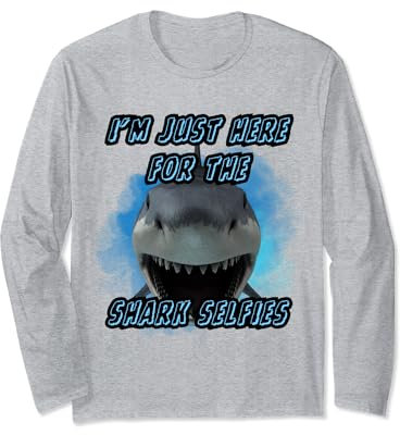Tauchen mit Haien Haitauchen Haitaucher shark diving Langarmshirt