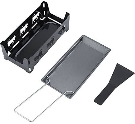 Set da forno portatile per raclette per formaggio antiaderente, teglia da forno, strumento per grigliare la cucina di casa per pasti deliziosi ovunque