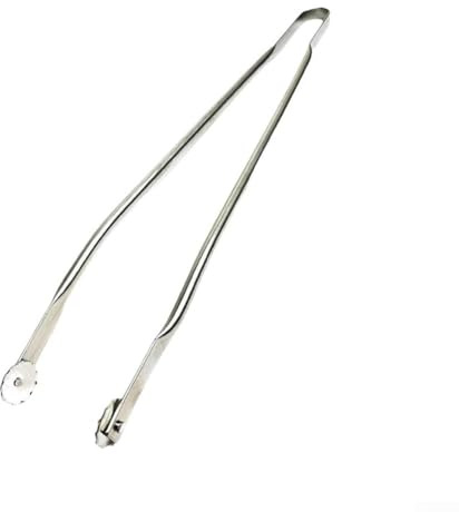 Grillzange, extra lange Grillzange, robuste Grillzange, Edelstahl, rutschfest, hitzebeständig zum Kochen, Grillen, Grillen, Buffet (40 cm)