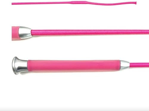 JA Horse Gel Dressurgerte Dressur reiten Gerte Reitgerte mit Gelgriff (Pink, 120 cm)