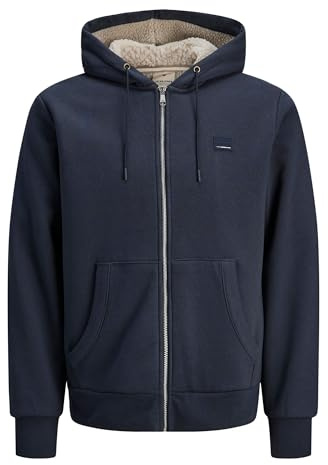 JACK & JONES Jprblumason Teddy Sweat zippé pour Homme, Seaborne, S