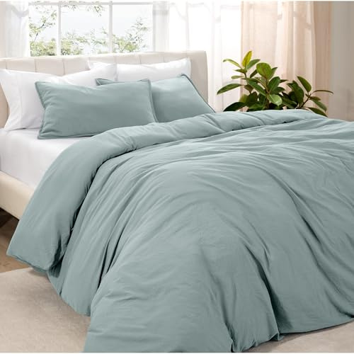 Duvet Emperor Size Cover - Premium 1800 Ultra-Soft - Lightweight - Cooling Duvet and Pillowcase Set (Emperor, Sandwash Slate)