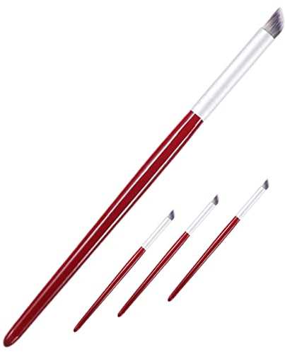 VICASKY Lot De 4 Pinceaux Nail Art Petits Poils Souples Pour Onglerie Professionnelle, Manucure Diy Et Conception Des Ongles, Outil Précis Pour Dessin Et Coloration