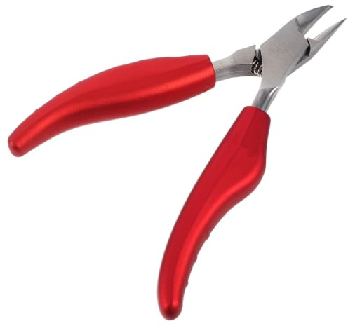 HONMEET Cortaúñas Plegable Grande De Acero Inoxidable Para Uñas Gruesas y Encarnadas Mango Antideslizante, Herramienta Para Manos y Pies, Uso Profesional y Viaje