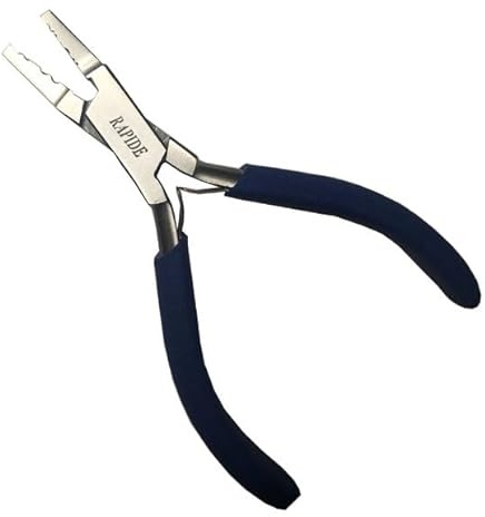 Rapide Tools Dual Crimping Pliers Crimper Tool for 1.5mm & 2mm Crimps – Tiger Tail Beading Jewellery Making Bead Crimp Tool with Non-Slip Grip 13.5cm