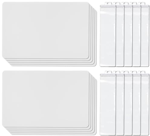 Samlonge Lot de 10 Set de Table, Set de Table Lavable Réutilisables acve 10 Sachets en PVC pour Couverts, Faciles à Nettoyer, Qualité Alimentaire, Idéal pour Salle à Manger, Cuisine, Restaurant