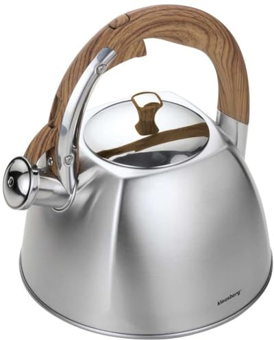Flötenkessel Wasserkessel Teekessel aus Edelstahl 3.0L KLAUSBERG KB-7193