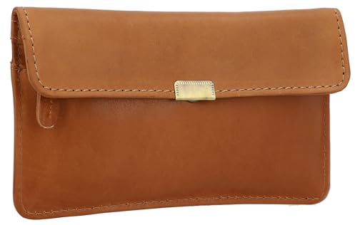 Gusti Portemonnaie Leder - Rani Portmonee Geldbörse Brieftasche Geldscheintasche Clutch Damen Vintage Leder Braun