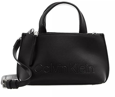 Calvin Klein Damen Ck Set Mini Tote K60k610167, Einheitsgröße, Black, One Size