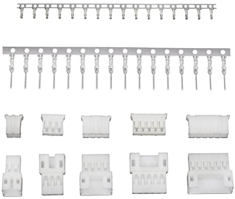 PH/PHA 2.0mm 2-pin Wire-to-Wire Crimp Connector Plug + Wire Socket + Crimps, Pack of 10 Compatible With JST PH/JST PHA