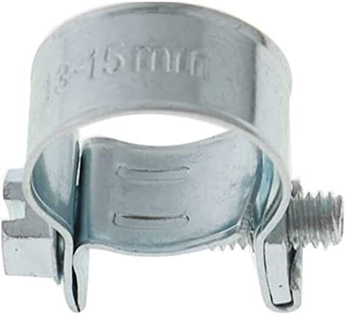 10 PCS Hose Clamps Clip Pipe Fuel Injection Gas Line 5/16（13mm-15mm)