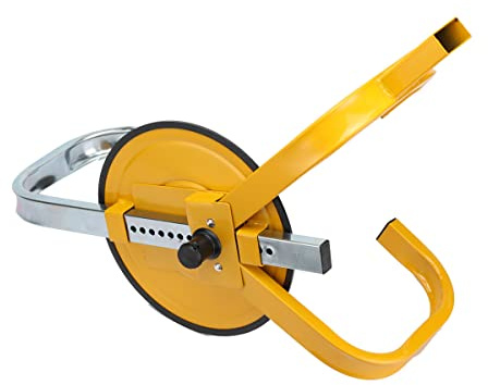 Lfhelper 13-15 Zoll Radkralle Parkkralle Reifensperre, Stahl Wegfahrsperre, Anhänger-Stoplock, Reifenklemmschloss, Radclip, Diebstahlsicherung für Autos, Lkw, SUVs, Camper, Anhänger und 2 Schlüsseln