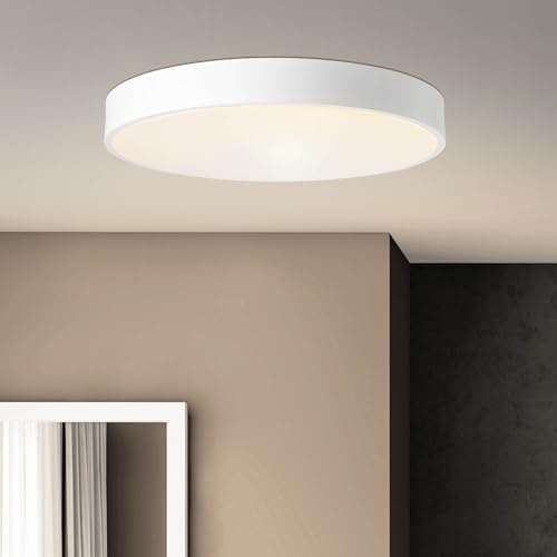Lightbox LED Wand- & Deckenlampe | Ø 50 cm | Deckenleuchte mit CCT (3000 - | LED Wand- & Deckenlampe | Ø 50 cm | Deckenleuchte mit CCT (3000 - 6500 K) & Nachtlicht | stufenlos dimmbar über