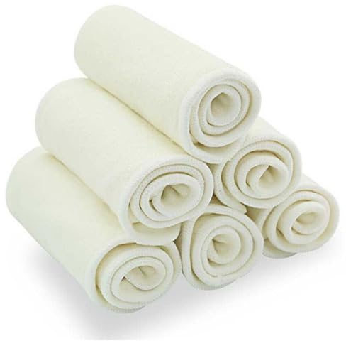 Hemp Nappy Inserts Reusable Nappies Booster Cotton 3 Layers Cloth Nappy pad Diaper Liners Washable Highly Absorbent Natural Ecofriendly (5)