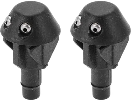 VekAuto 2 Pcs Boquilla De Lavaparabrisas Adecuado Para Peugeot 306 1994-2002 ABS Negro Boquillas De Rociado De Parabrisas Delanteras Chorro De Lavado De Parabrisas No.643871