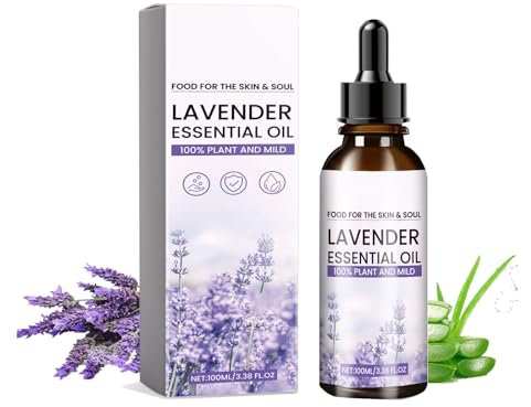 Lavendelöl Ätherisches Öl, Ätherische Öle für Diffuser Aroma Erstklassige Qualität, Duftöl Lavendel Öl für Kerzen, Luftbefeuchter,Lavender Oil Essential Oils Pure Natural (1PC, Lavendel)