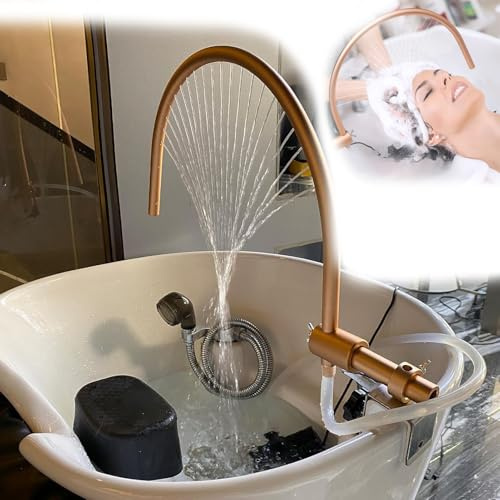 MFYDPP Sortie d'eau Head Spa, Verrouillage D'évier Amélioré, Pomme De Douche De Salon, Convient à La Plupart des Lits De Bol De Shampoing pour équipement De Salon De Massage, équipement De Spa Head