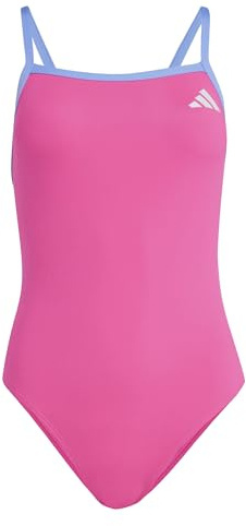 Adidas Mujer Thin Straps V-Back Swimsuit, Shock Pink, 36