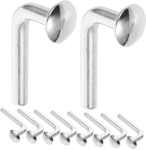 FELTECHELECTR 100 piezas Pasadores Tipo para Estanterías Palés Pernos de Seguridad Galvanizados con Cabeza Plana Duraderos y Fáciles de Instalar para Bloqueo de Racks