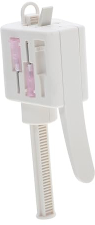DIYEAH Colle Outil Pour Adhésif Distributeur De Colle à Tube Unique Distributeurs D'adhésif Thermofusible Buse De Distribution Plastique Blanche