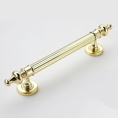 Türgriff aus Metall, Vintage-Stil, goldfarben, 46 cm, Schiebetür-Ersatz für Holz-, Taschen- und französische Türen, stilvolle Inneneinrichtung