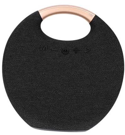 TOBBOMEY Tragbarer kabelloser Lautsprecher Outdoor Musikbox mit kräftigem Bass Multifunktionaler Funklautsprecher für Smartphone Computer Hochwertige Stoffoberfläche Inklusive Ladekabel