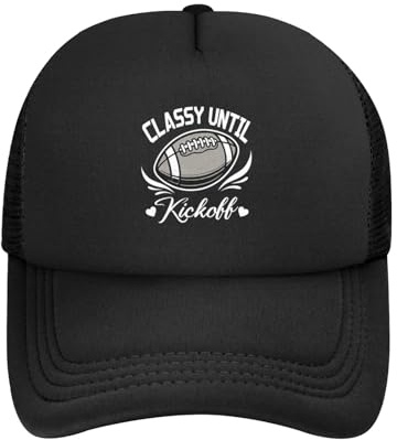 Classy Until Kickoff Classic Baseball Cap Breathable Adjustable Stylish Outdoor Men Women2 Black