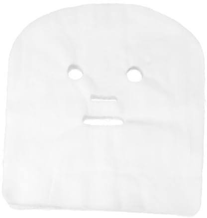 CTIRCHIU 100 Stück Vorgefertigte Gesichtsmasken aus Mull und Hautfreundlichem Hautfaserpapier Einweg Gesichtsmasken für Hautpflege und Kosmetikbehandlungen