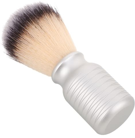 FRCOLOR Brocha para Espuma de Afeitar para Hombres Brocha Sintética de Viaje Aplicador de Crema de Afeitar Compacto para Cuidado Facial Masculino Adecuado para Piel Sensible y