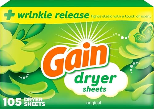 Gain Lot de 105 feuilles pour sèche-linge