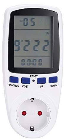 Jammas LCD Digital Volt Voltage Wattmeter Power Analyzer Electronic Energy Meter Automatic Kwh Switch EU plug AC Meters 220v socket - (Standard: EU Plug)