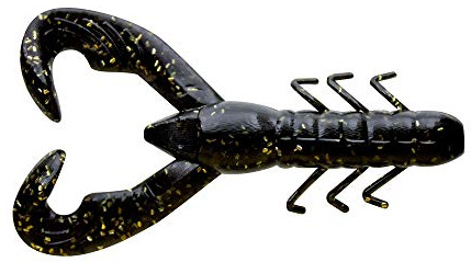 Yum Lures Unisex-Erwachsene Christie Craw Angelzubehör, Schwarzgold-Flocke, 3 1/2 inch