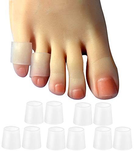 Hoogoo 10 Pack Pinky Toe Sleeves Protectors, Toe Covers, Protect Toe from Rubbing, Protect Small Toe