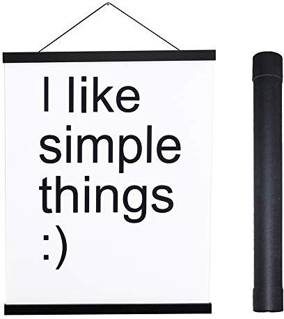 Sanauto Posterleiste Posterschiene Poster, Magnet Magnetische Holz Poster Aufhänger Halter Rahmen Leisten Bild Bilder Bilderleiste Bilderrahmen 120x80 120x90(120cm,Schwarz)