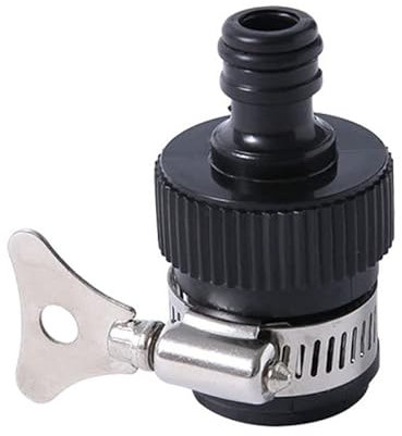 Adaptateur Universel De Connecteur De Robinet, Raccord De Tuyau D'arrosage De Cuisine, Connecteur De Robinet En Caoutchouc Avec Poignée De Serrage En Métal, Adaptateur De Tuyau D'entrée D'eau du Robin