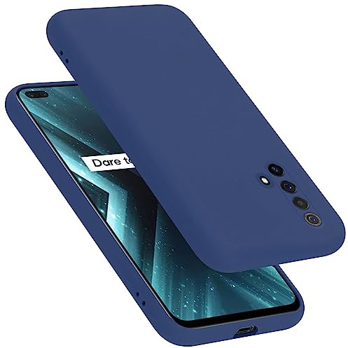 Cadorabo Funda de Silicona Compatible con Realme X3 / X3 SuperZoom / X50 5G, Funda Protectora de Cuerpo Completo para X3 / X3 SuperZoom / X50 5G- Resistente a arañazos fundade TPU - Liquid Azul