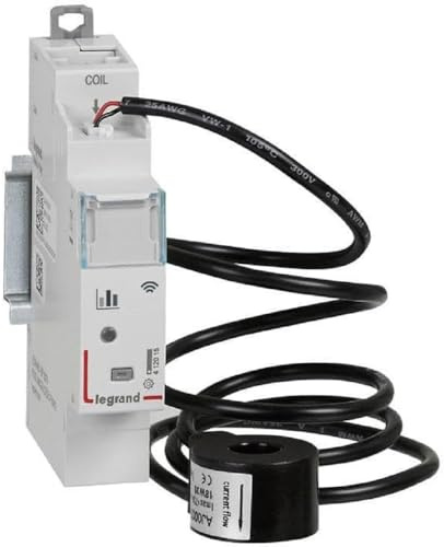 LEGRAND - 199118 - Compteur d'énergie monophasé connecté Drivia with Netatmo - Livré avec 1 tore de mesure fermé 80A maximum - Emballage BTC - Gris